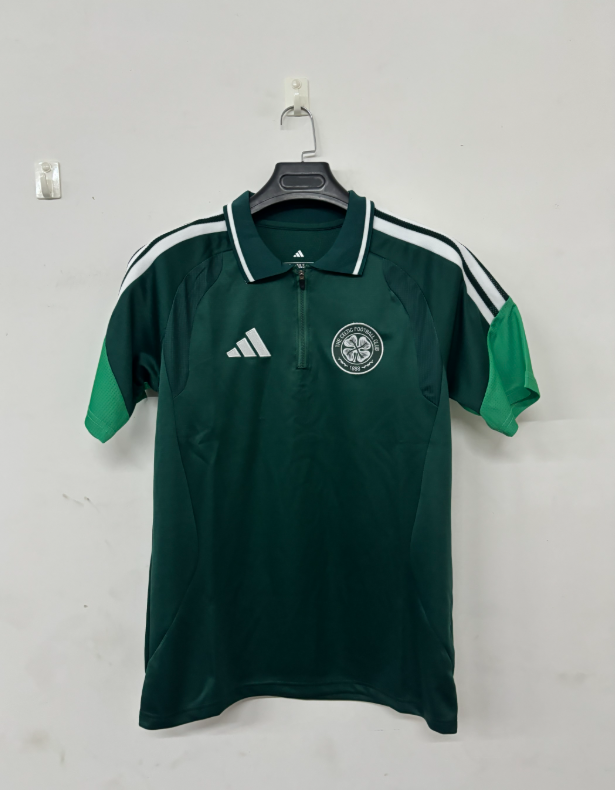 2026 2027 Celtic  adult  tracksuit  training suit  POLO  half zipper  short  sleeves