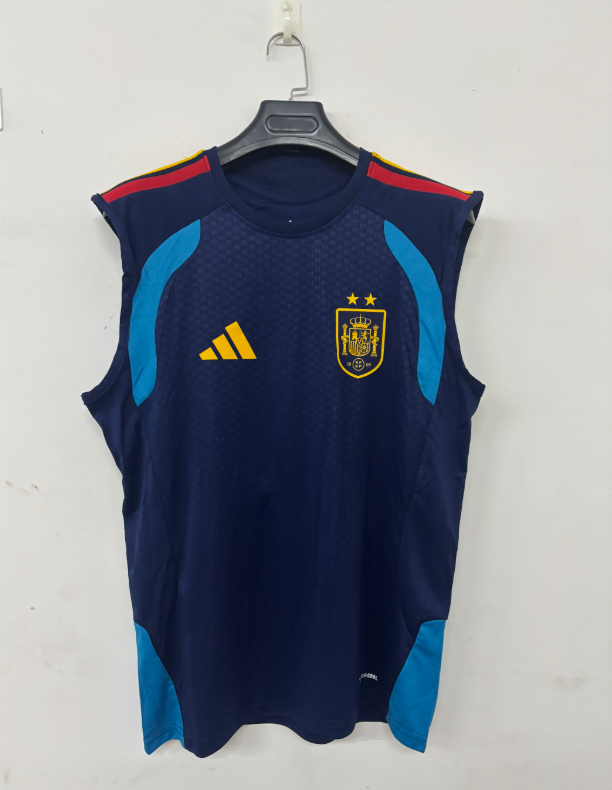 2026 2027 Two Stars  Spain adult  tracksuit  training suit  Vest no sleeves set