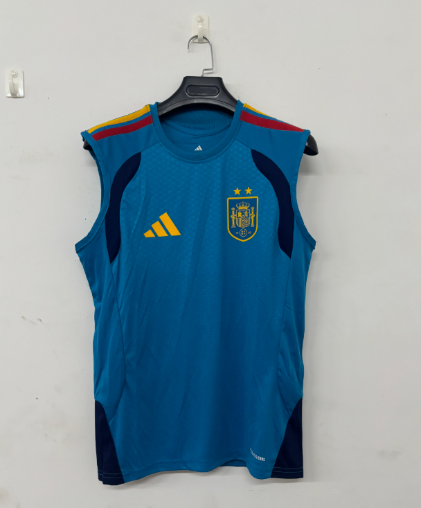 2026 2027 Two Stars  Spain adult  tracksuit  training suit  Vest no sleeves set