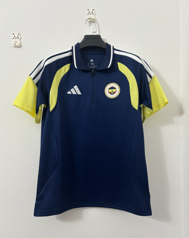 2026 2027  Fenerbahçe SK adult  tracksuit  training suit  POLO half zipper short sleeves