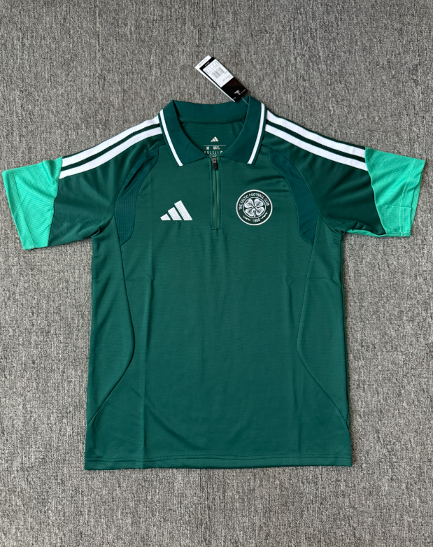 2026 2027 Celtic  adult  tracksuit  training suit  POLO  half zipper  short  sleeves