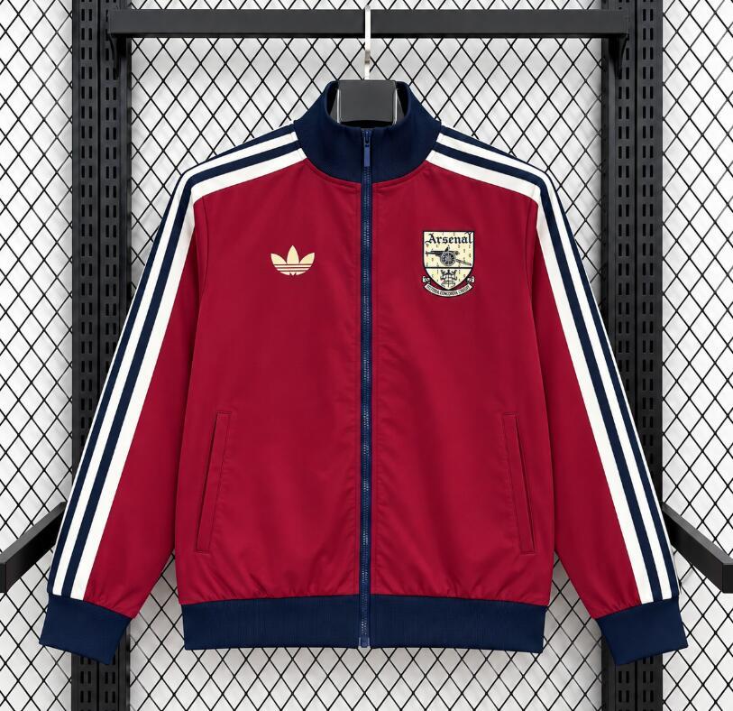 2026 2027  Arsenal windbreaker retro red  jacket soccer jersey
