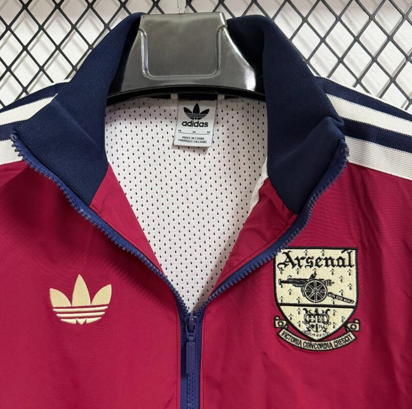 2026 2027  Arsenal windbreaker retro red  jacket soccer jersey
