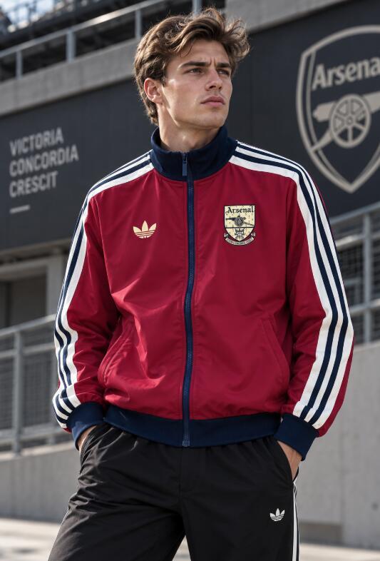 2026 2027  Arsenal windbreaker retro red  jacket soccer jersey