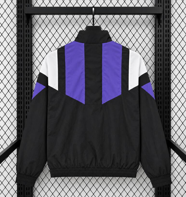 2026 2027 Real Madrid windbreaker black  jacket soccer jersey