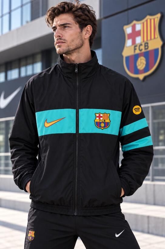 2026 2027 Barcelona windbreaker black jacket soccer jersey
