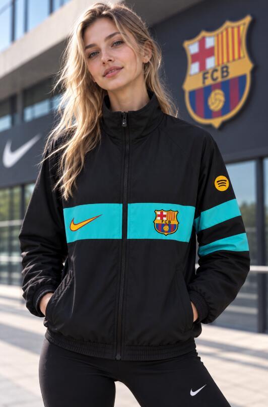 2026 2027 Barcelona windbreaker black jacket soccer jersey