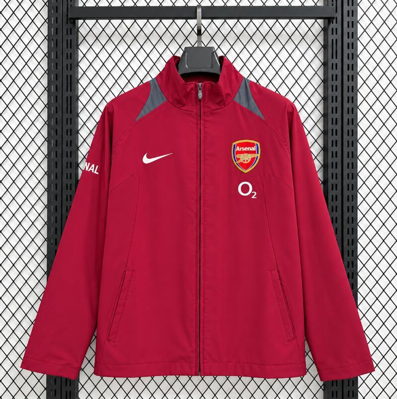 2026 2027  Arsenal windbreaker retro red  jacket soccer jersey