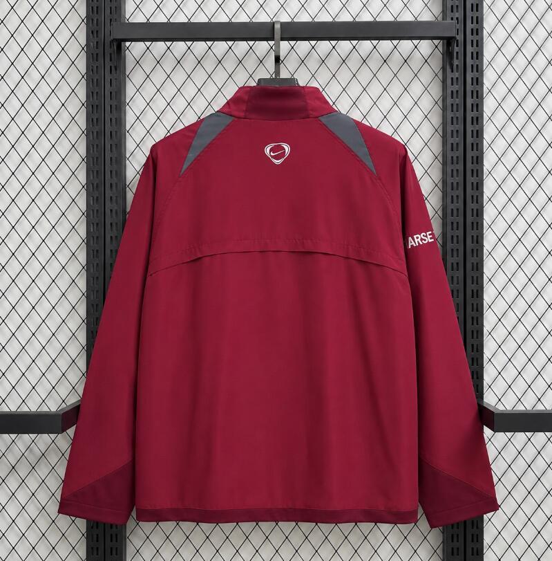 2026 2027  Arsenal windbreaker retro red  jacket soccer jersey