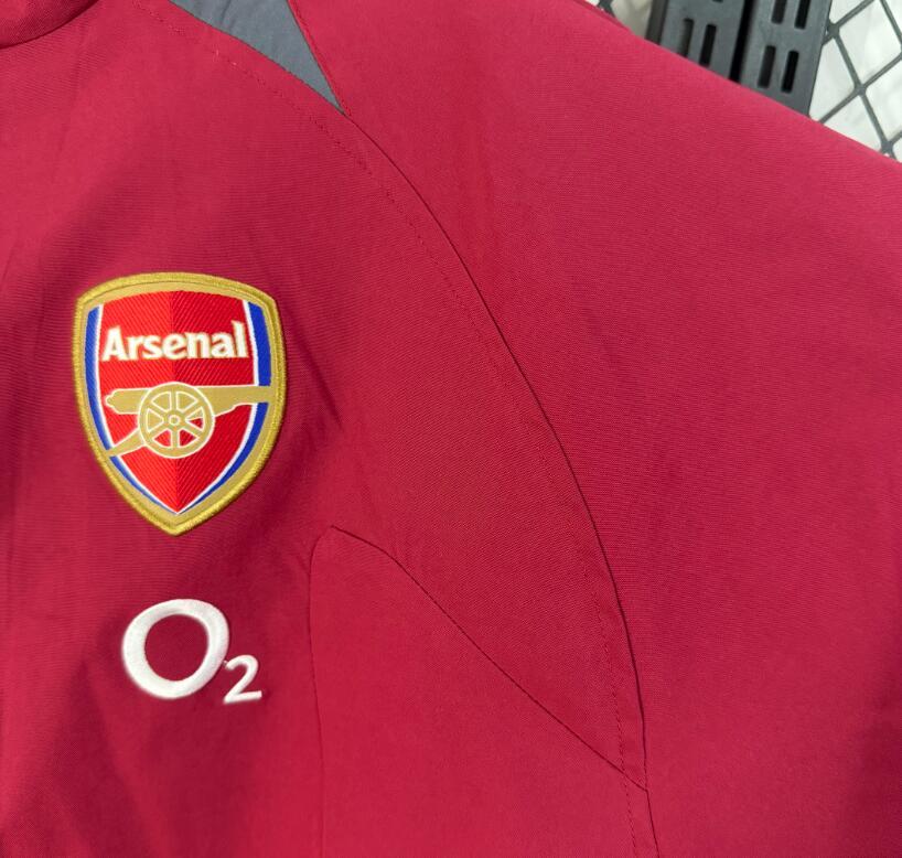 2026 2027  Arsenal windbreaker retro red  jacket soccer jersey