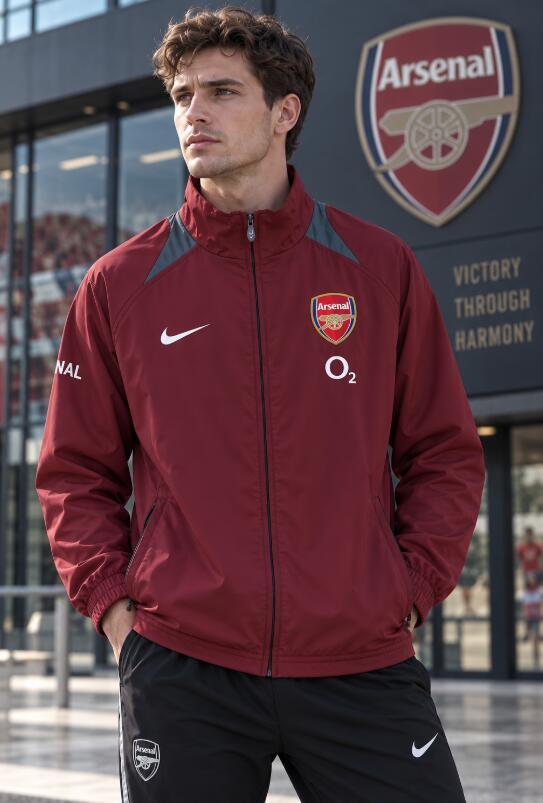 2026 2027  Arsenal windbreaker retro red  jacket soccer jersey