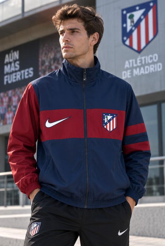 2026 2027 Atletico Madrid windbreaker blue  jacket soccer jersey