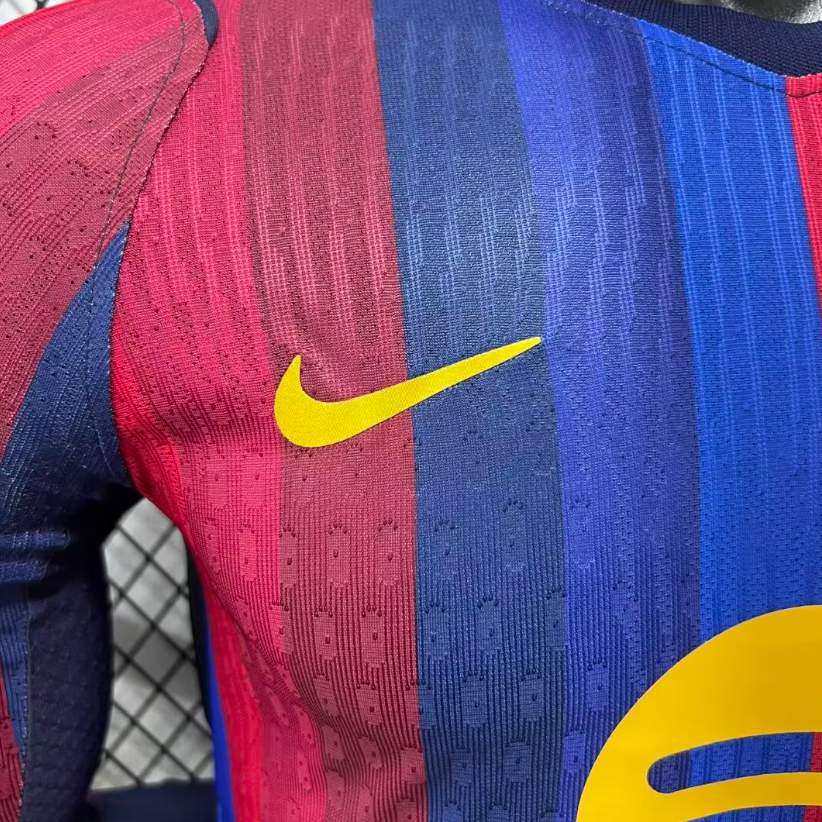 2026 2027 Barcelona Home Jersey Player Version  Long sleeves