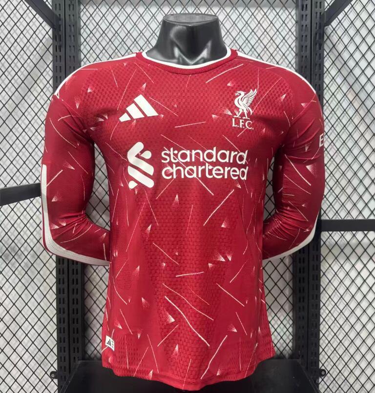 2026 2027 Liverpool home Jersey Player Version long sleeves