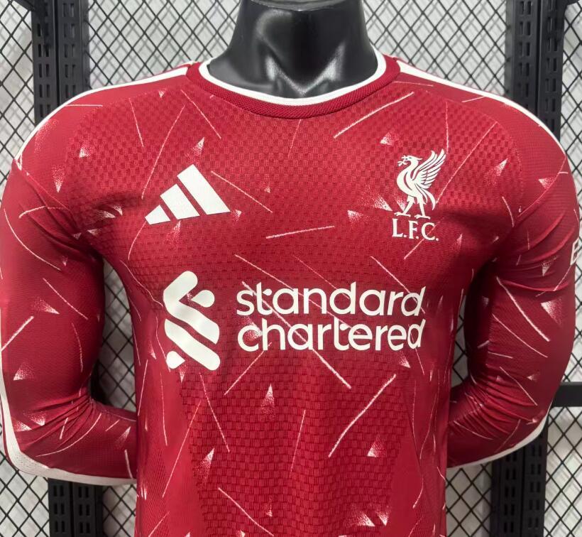 2026 2027 Liverpool home Jersey Player Version long sleeves