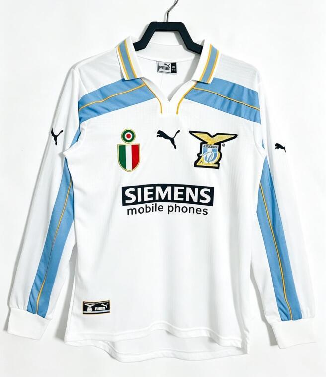 2000 2001   Retro Lazio  away long sleeves   jersey