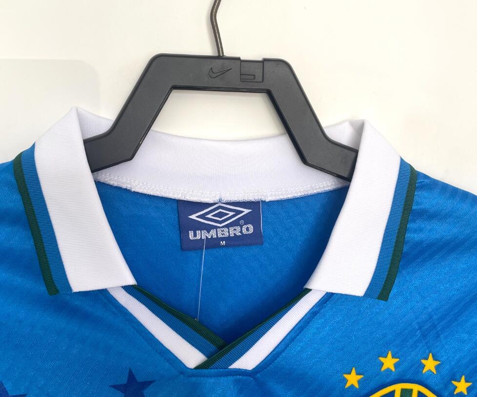 1996 Retro  Nation  Brazil  away  long sleeves  jersey
