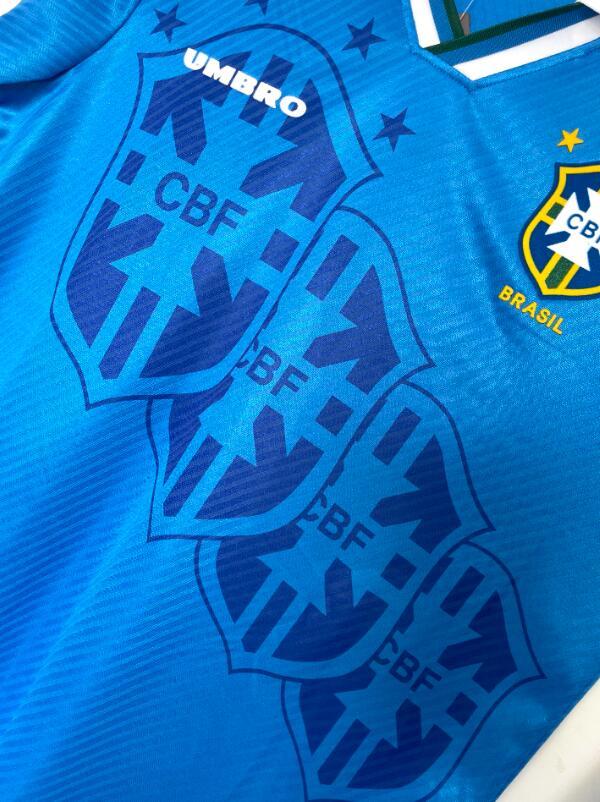 1996 Retro  Nation  Brazil  away  long sleeves  jersey