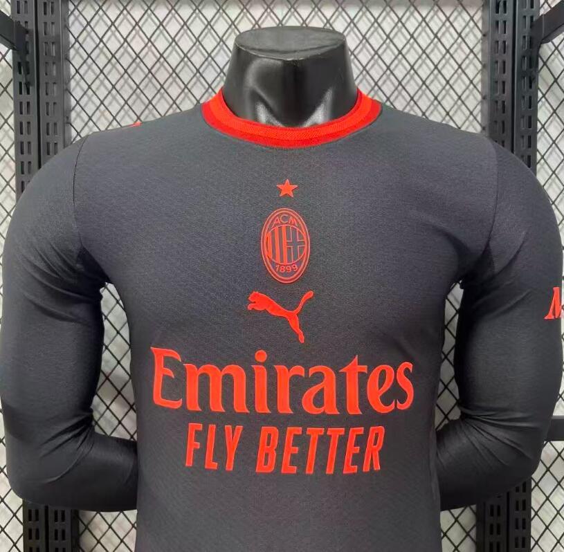 2026 2027 AC Milan 3rd Jersey  Player version long sleeves