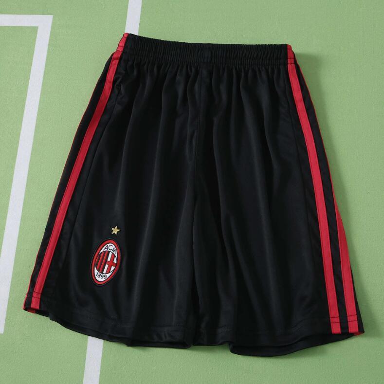 2009 2010 A.C. Milan home retro Long sleeves Kids kit