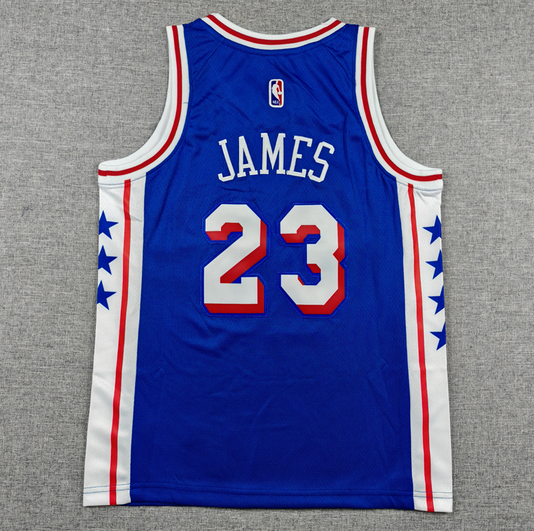 2026 KIDS  NBA  Philadelphia 76ers  retro black  James 23#