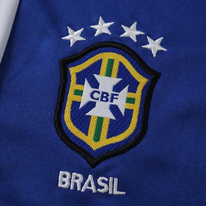 1998 Brazil  home retro Long sleeves Kids kit