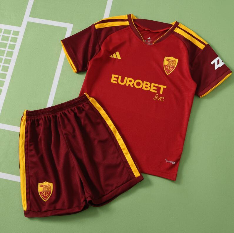 2026 2027 AS ROMA  home  Kids  kits Jersey