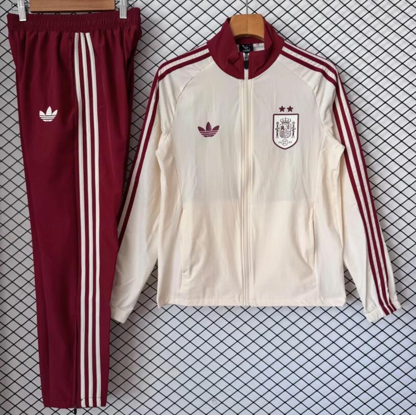 2026 2027  Two star SPAIN windbreaker  jacket  kit  set soccer jersey