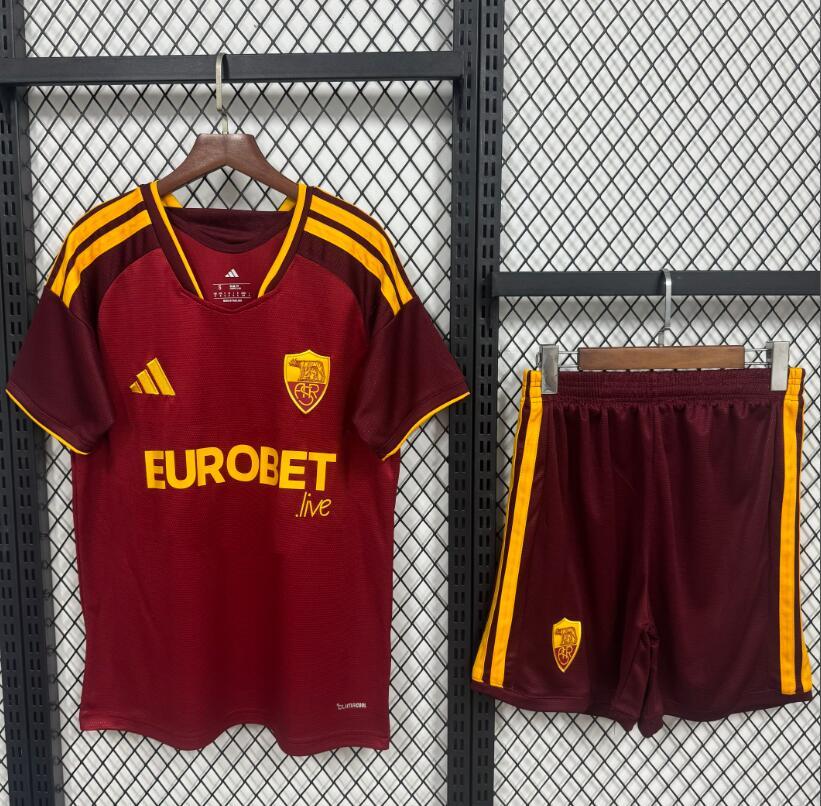 2026 2027 AS ROMA home adult kit (shirt +short )  Jersey  fan version