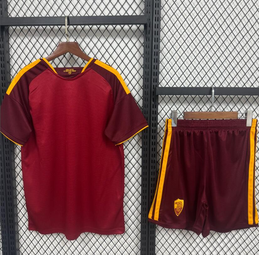 2026 2027 AS ROMA home adult kit (shirt +short )  Jersey  fan version