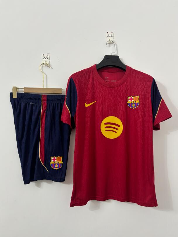 2026 2027  Barcelona  player adult  tracksuit  training suit  short  sleeves