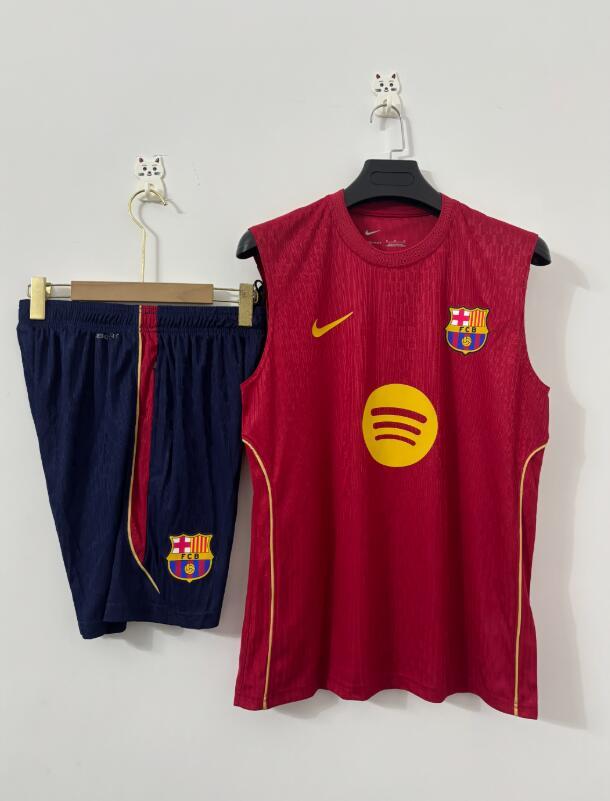 2026 2027 Barcelona adult  tracksuit  training suit  Vest no sleeves set