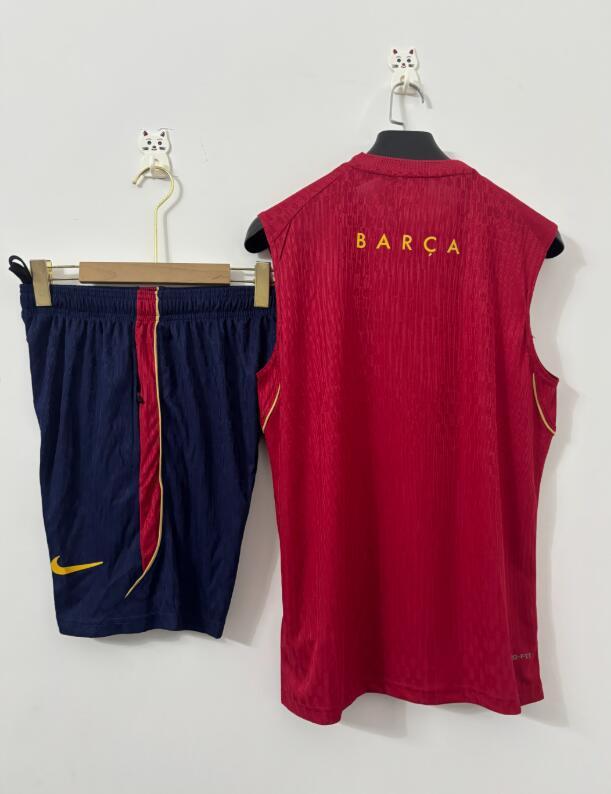 2026 2027 Barcelona adult  tracksuit  training suit  Vest no sleeves set