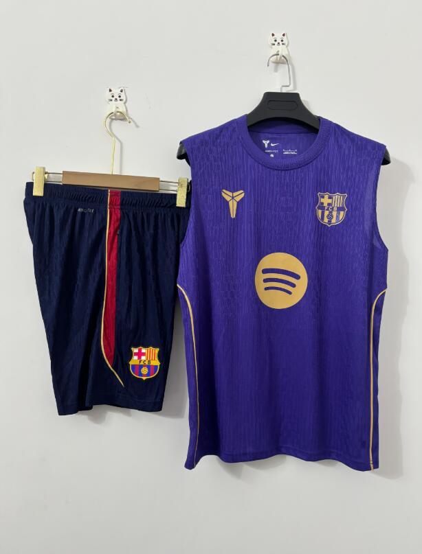 2026 2027 Barcelona adult  tracksuit  training suit  Vest no sleeves set