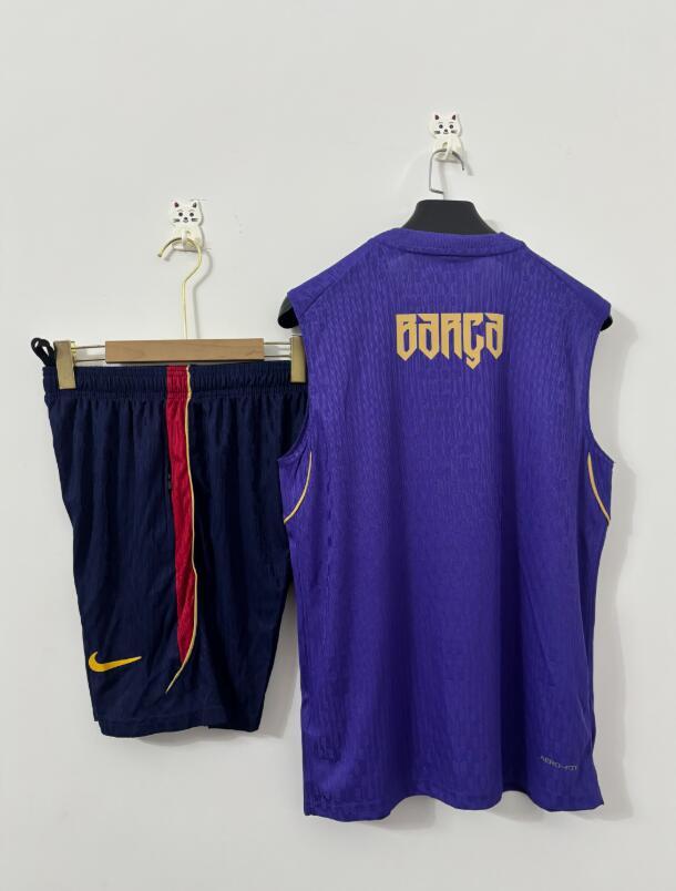 2026 2027 Barcelona adult  tracksuit  training suit  Vest no sleeves set
