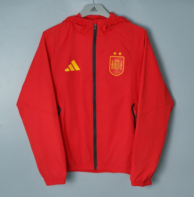 2026 2027 Spain  windbreaker  Hooded jacket soccer jersey