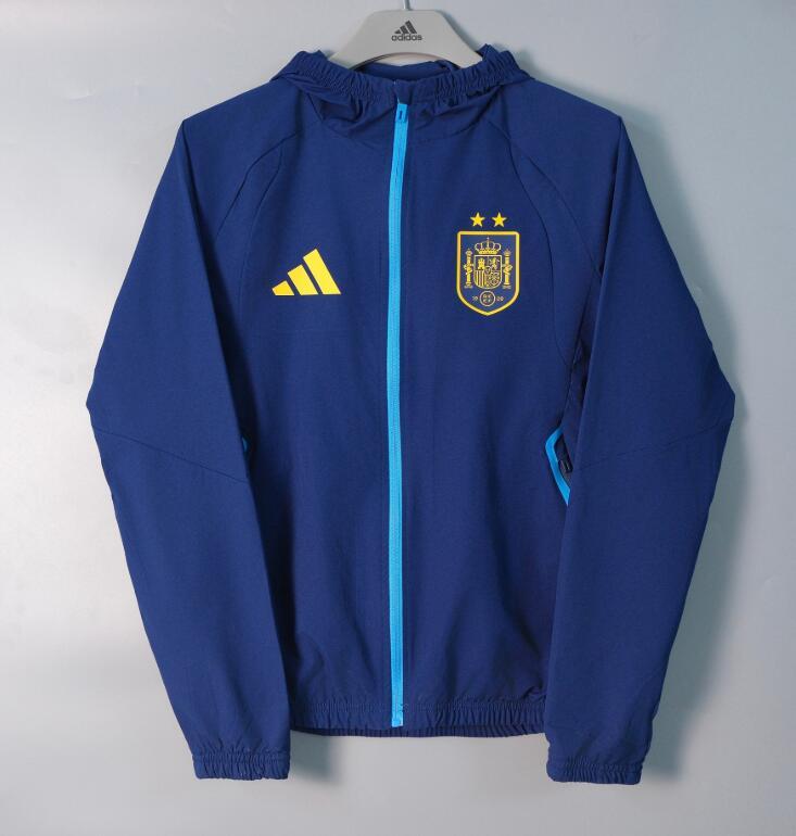 2026 2027 Spain  windbreaker  Hooded jacket soccer jersey