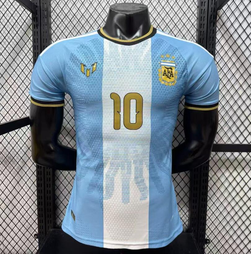2026 2027 Argentina MESSI Home top version  soccer Jersey Player version 001