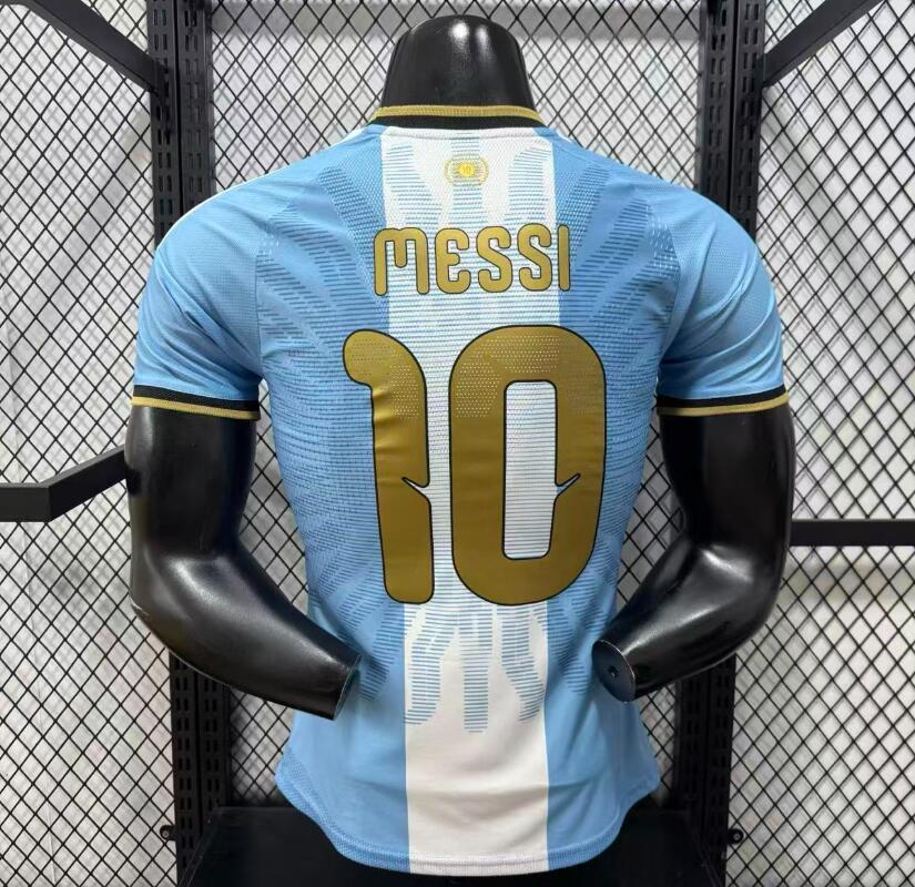 2026 2027 Argentina MESSI Home top version  soccer Jersey Player version 001