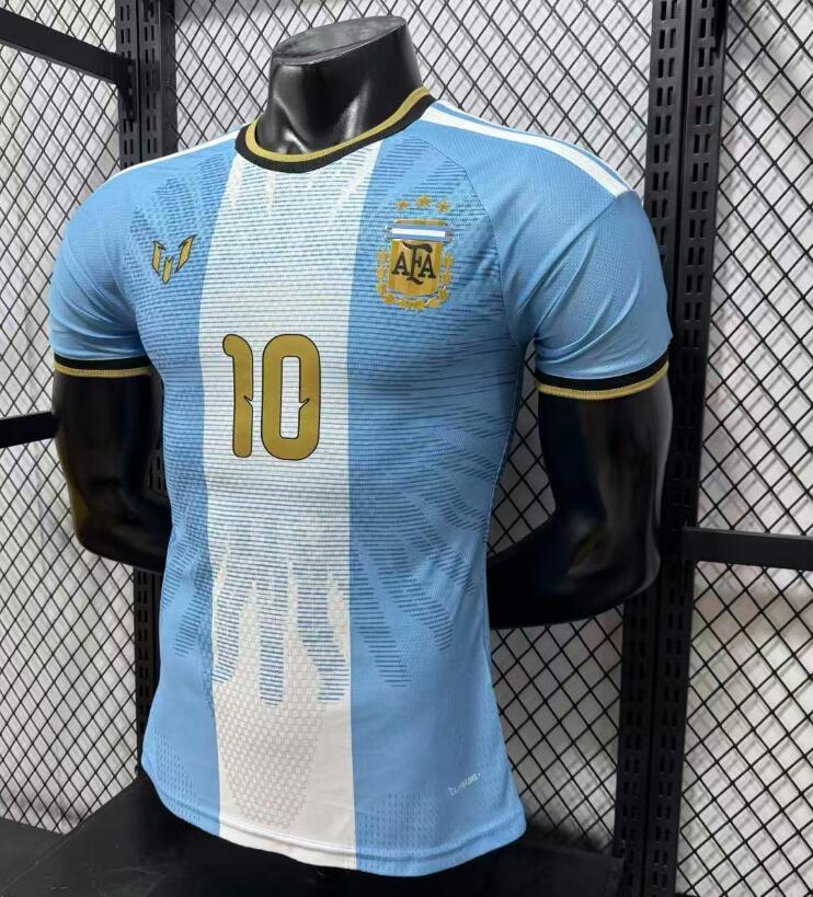 2026 2027 Argentina MESSI Home top version  soccer Jersey Player version 001