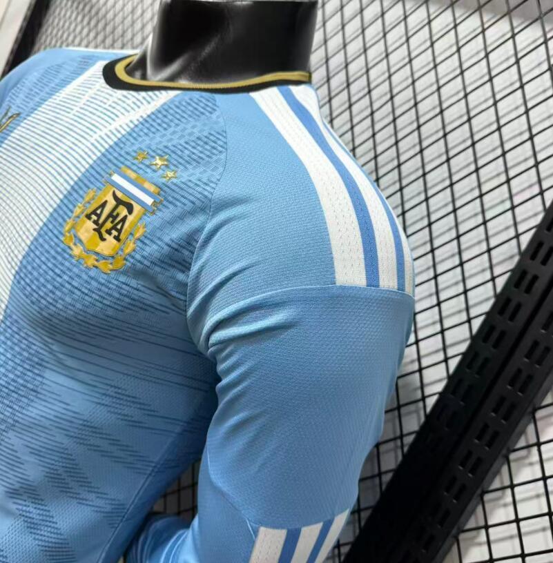 2026 2027 Argentina messi Home long soccer Jersey Player version 001