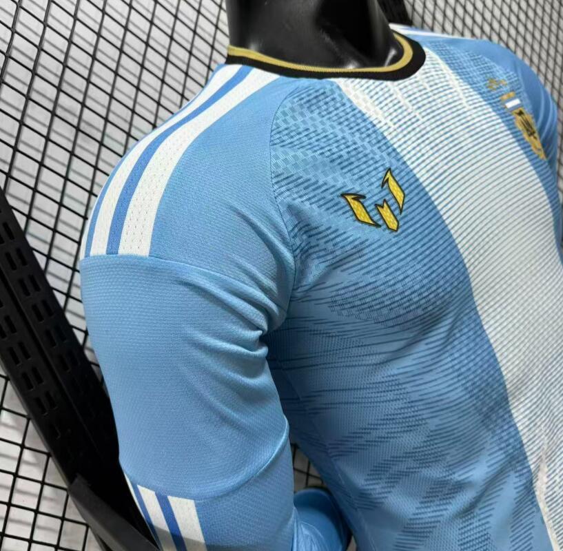 2026 2027 Argentina messi Home long soccer Jersey Player version 001