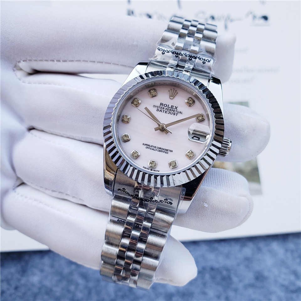 Rolex Women's Automatic Mechanical Watch 904L Stainless Steel Sapphire Glass 31mm-RLX309