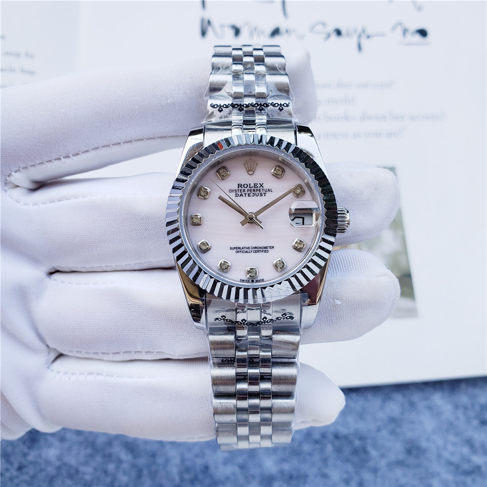 Rolex Women's Automatic Mechanical Watch 904L Stainless Steel Sapphire Glass 31mm-RLX309
