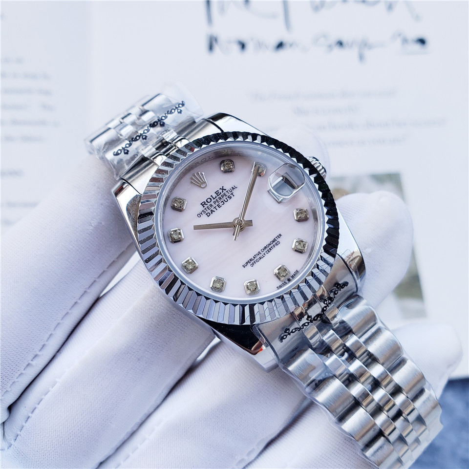 Rolex Women's Automatic Mechanical Watch 904L Stainless Steel Sapphire Glass 31mm-RLX309