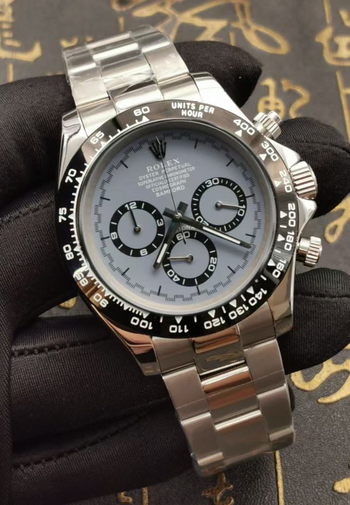 Rolex Men's Quartz Chronograph Watch VK Movt 904L Stainless Steel Sapphire Glass 40mm-RLX524