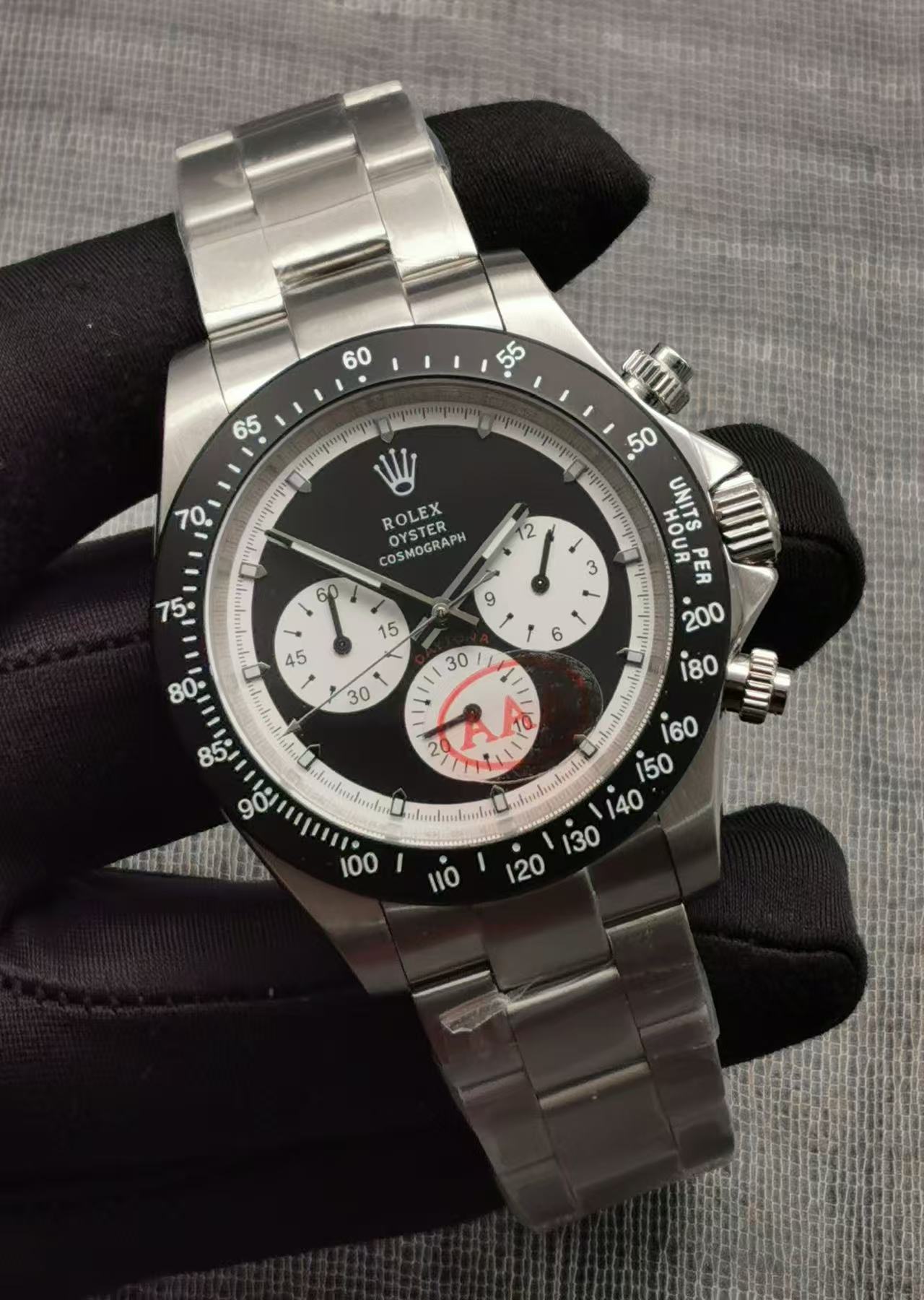 Rolex Men's Quartz Chronograph Watch VK Movt 904L Stainless Steel Sapphire Glass 40mm-RLX524