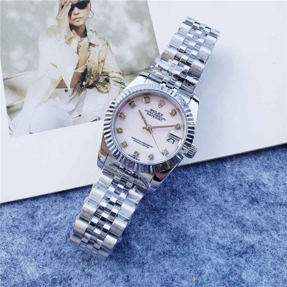 Rolex Women's Automatic Mechanical Watch 904L Stainless Steel Sapphire Glass 31mm-RLX309