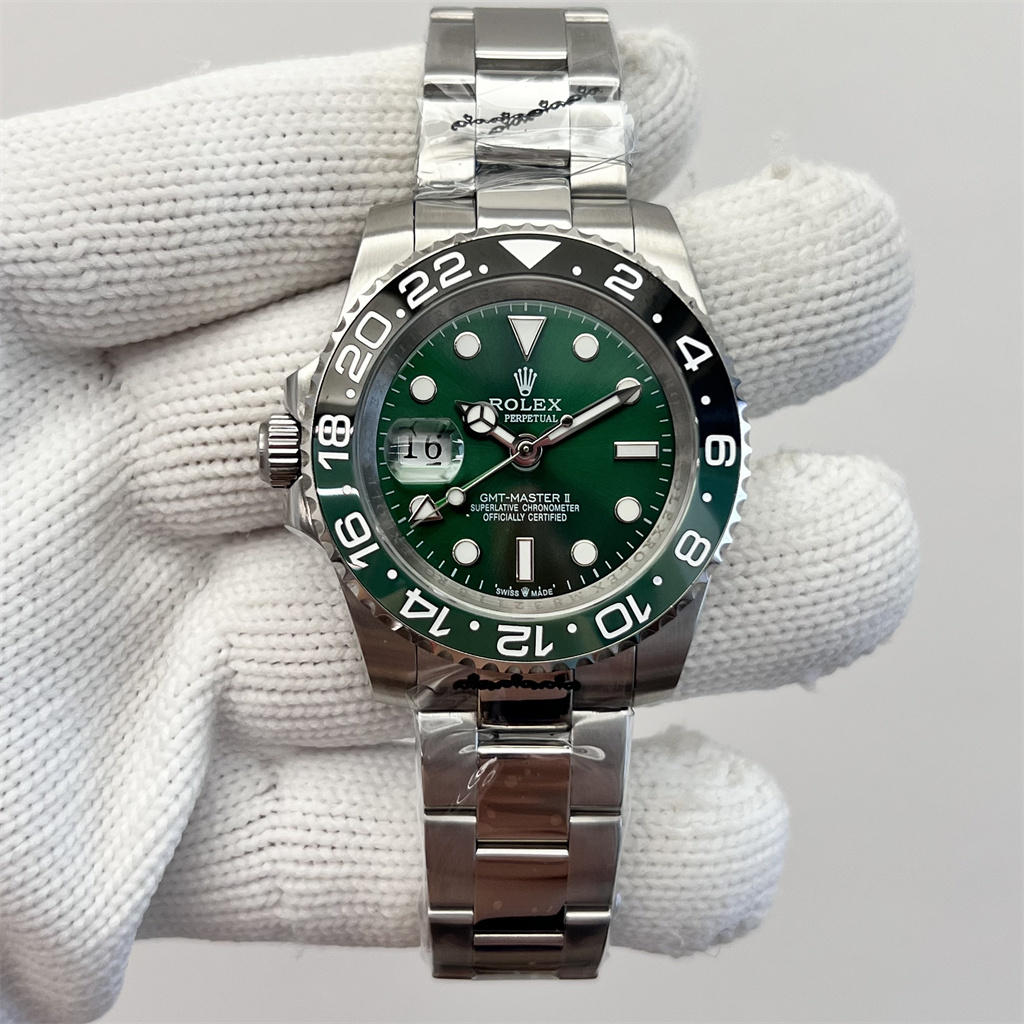 Rolex Men's Automatic Mechanical Watch 904L Stainless Steel Sapphire Glass 40mm GMT-RLX529
