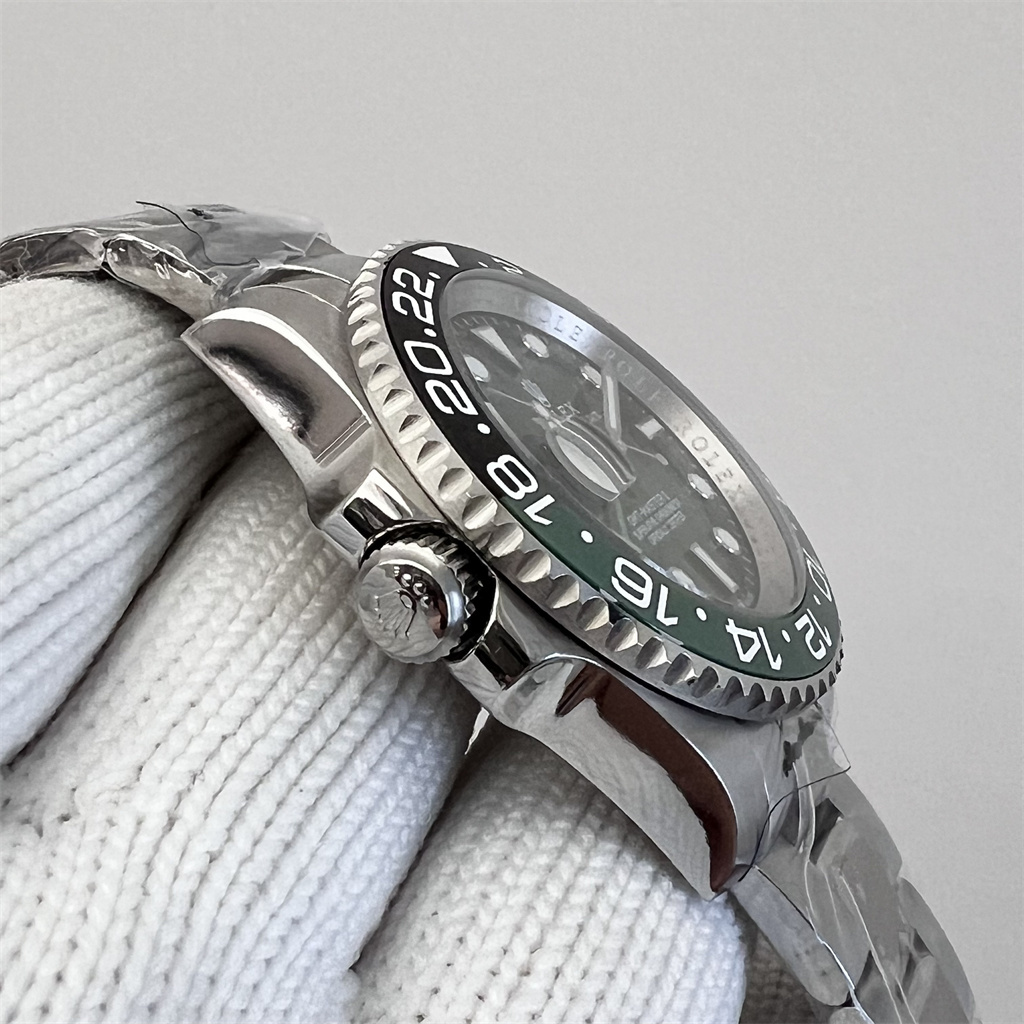 Rolex Men's Automatic Mechanical Watch 904L Stainless Steel Sapphire Glass 40mm GMT-RLX529